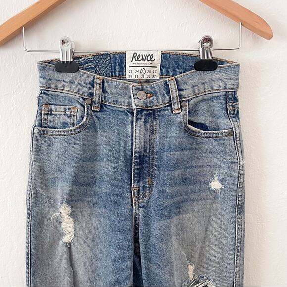REVICE | Denim Uptown Distressed Jeans in Roadtrip Wash - Picture 4 of 8